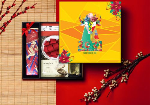 SIÊU PHẨM HỘP ĐỰNG QUÀ TẾT TRÂU VÀNG 2021